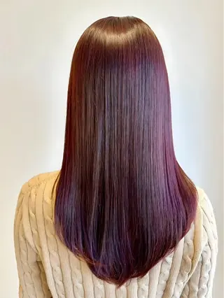 ロング カラー 池田 恵子のヘアスタイル