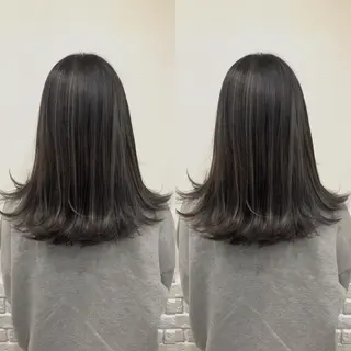 セミロング カラー ヘアアレンジ メンズ 💟Chloe原宿店 🩶ハイトーンのヘアスタイル