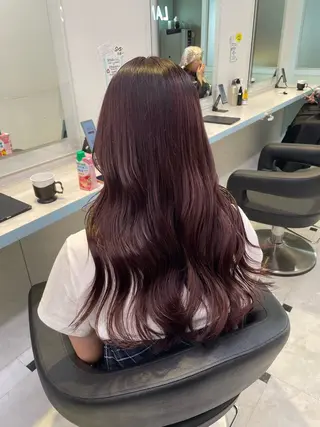 ロング カラー 🍒♡艶髪暖色カラー saaya♡🍒のヘアスタイル