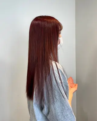 ロング カラー パーマ 表参道/髪質改善・ 透明感 colorのヘアスタイル