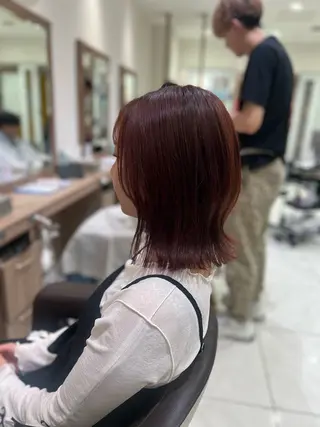 ミディアム 中森 玲菜のヘアスタイル