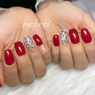 ミディアム ネイル richeri beautyのネイルデザイン