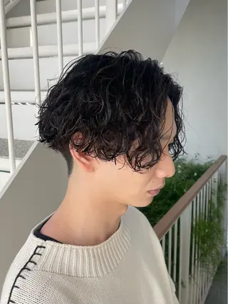 パーマ メンズ メンズモテパーマ💙 fuwaのヘアスタイル