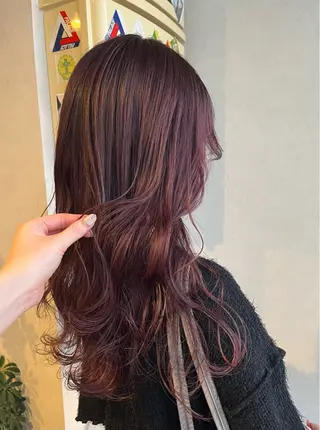 ロング カラー the OSCAR所属・韓国ヘアスタイリスト Harukaのヘアスタイル