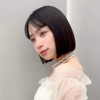 ショート レイヤー/ハッシュ/ ボブ/縮毛/内藤康太のヘアスタイル