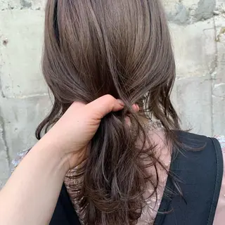 ミディアム カラー 韓国×巻ける髪質改善 💍maki💍のヘアスタイル