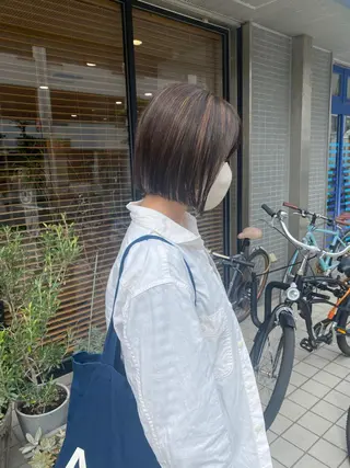 ショート カラー パーマ指名No1 /namiのヘアスタイル