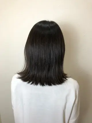 ミディアム 縮毛矯正&髪質改善/ きょうの🐺のヘアスタイル