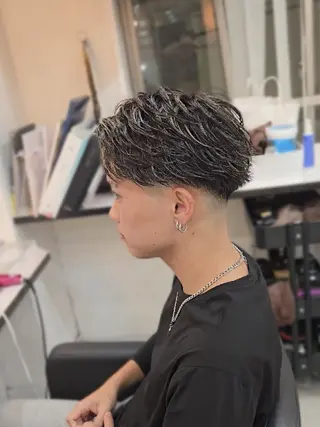 メンズ ショート カラー Lapis 名古屋駅前店所属・LEN名古屋/パーマ 海外ヘア/メンズ特化のヘアスタイル