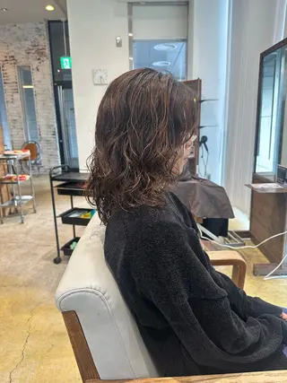 ミディアム パーマ ✨レディースパーマ/ 髪質改善✨ケント🌳のヘアスタイル