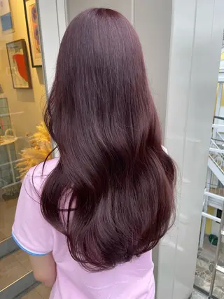 ロング カラー 若月 あやかのヘアスタイル