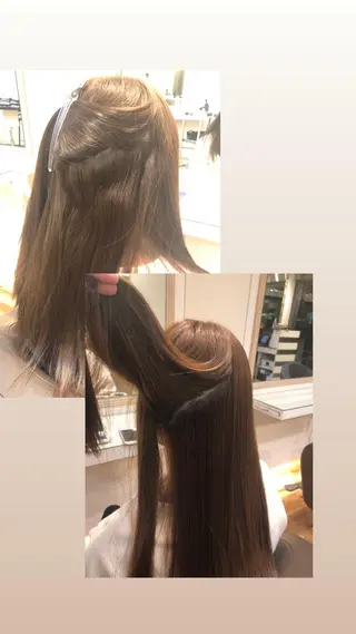 ロング COA所属・小顔カット前髪 顔周りカット林亮佑のヘアスタイル