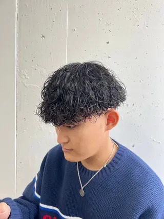 メンズ men's perm /立川/RENのヘアスタイル