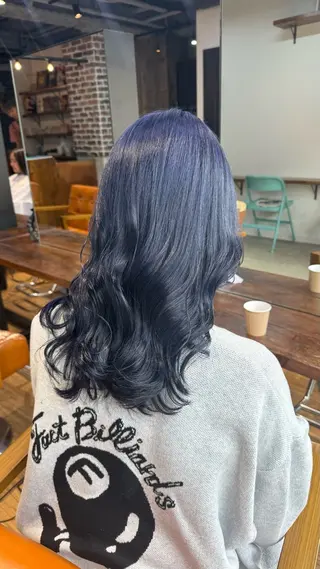 セミロング カラー 💞艶カラー/ ブリーチ💞ユウカのヘアスタイル