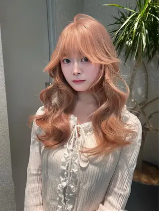 ロング カラー 天神美容室THE  HACK CREATE所属・大坪夏也/ブリーチ/ レイヤーカットのヘアスタイル