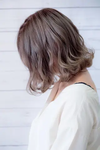 ショート カラー パーマ ヘアアレンジ lore下北沢 Officialのヘアスタイル