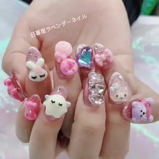 ネイル ラベンダー💖日暮里 ルル💖ネイルのネイルデザイン