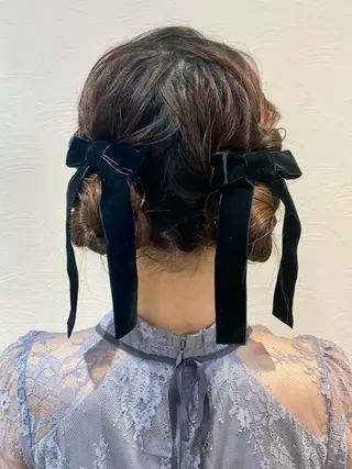 セミロング ヘアアレンジ GOTODAY SHAiRE SALON所属・札幌 ヘアアレンジ 🍎 タナカセリナのヘアスタイル