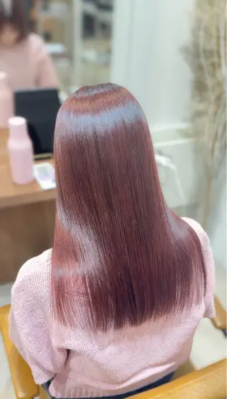 セミロング カラー honoka/レイヤ ー/艶感カラー/韓国のヘアスタイル