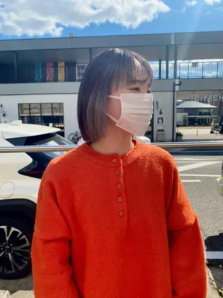 ミディアム カラー パーマ ヘアアレンジ メンズ キッズ ネイル マツエク・マツパ アイブロウ chapter問屋町 💘小室明華のヘアスタイル