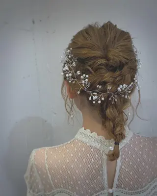 ミディアム ヘアアレンジ newi 京橋 【yuuki】のヘアスタイル