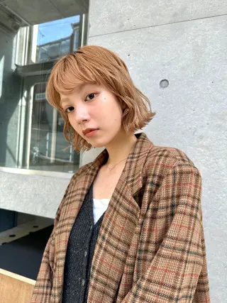 ショート カラー 大木 紗也香のヘアスタイル