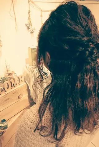 ヘアアレンジ ミディアム ヘアセット/髪質改善 /カラー/TADOのヘアスタイル