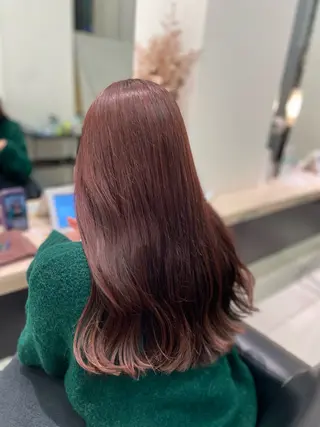 ロング カラー クロスパーマ/うる艶 カラー/Kurumiのヘアスタイル