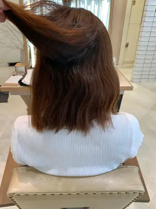 ミディアム 艶カラー/暖色カラー /透明感/ryutoのヘアスタイル