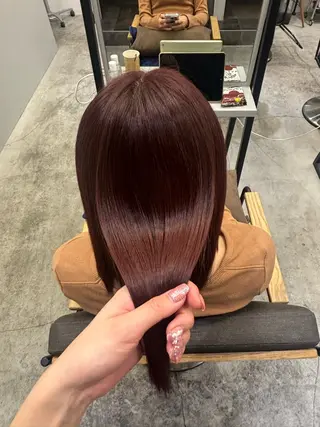 ミディアム カラー メンズパーマ/透明感 カラー/影山乃愛のヘアスタイル