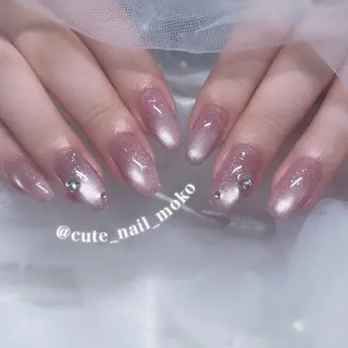 ネイル GO TODAY SHAiRE SALON原宿 Liber所属・️🫧もこ 艶感ネイル🫧のネイルデザイン