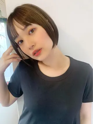 ショート 縮毛矯正/ショート/ レイヤー/畑中正敏のヘアスタイル