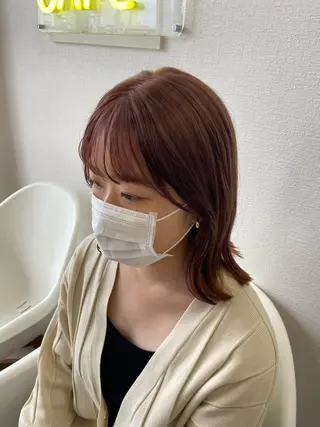 ミディアム カラー SUNC🍀大熊 花奈絵🍀のヘアスタイル