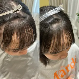 パーマ hub hair レイヤー/透明感のヘアスタイル