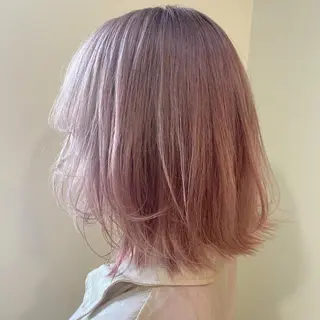ミディアム カラー パーマ ヘアアレンジ メンズ キッズ ネイル マツエク・マツパ 🌈デザインヘア職人 Kaede🌈のヘアスタイル