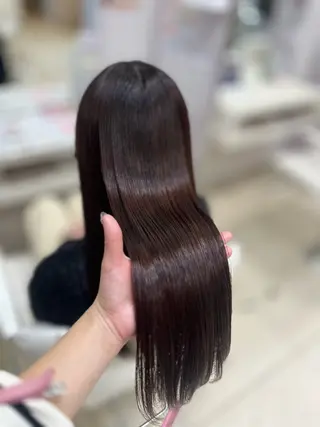 セミロング 【髪質改善カラー】 あむ·. ⟡ 🖤のヘアスタイル