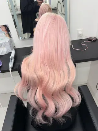 ロング EGO所属・ブリーチカラー💖 rukaのヘアスタイル