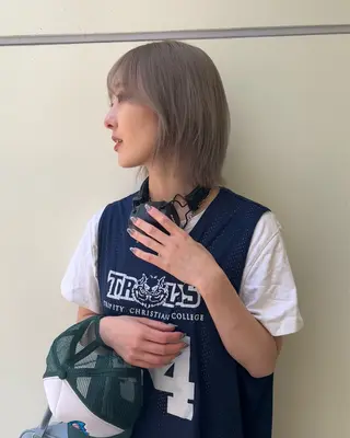 ショート カラー 名古屋栄/ブリーチ/ ボブ🧃木下桃嘉のヘアスタイル