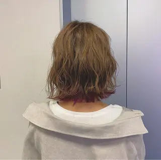 ショート カラー 小顔カット/艶 カラー特化♡MIHOのヘアスタイル