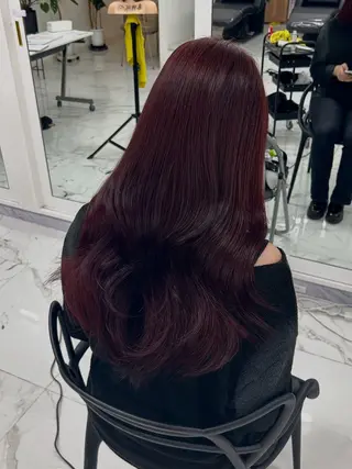 ロング カラー 艶カラー/透明 感/Akaneのヘアスタイル