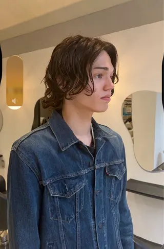 ミディアム パーマ メンズ ピカイチ天神× M.SLASH所属・天神大名抜け感パーマ ラフパーマのその他イメージ