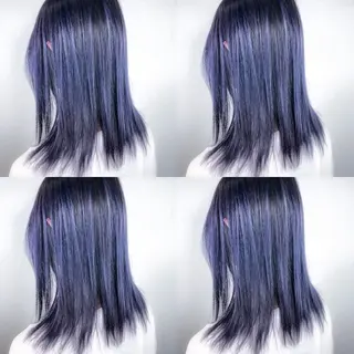 ミディアム カラー BOX mico.のヘアスタイル