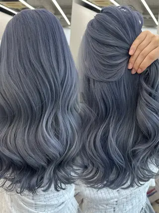 セミロング カラー ヘアアレンジ GO TODAY シェアサロン 原宿本店所属・原宿ハイトーンカラー 🌼みるい🌼のヘアスタイル