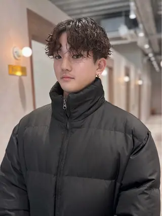 ショート garage.所属・吉田 慎冴/メンズパーマのヘアスタイル