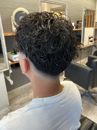 パーマ メンズ メンズ特化/パーマ/ フェードWATARUのヘアスタイル