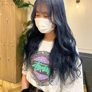 ロング カラー 艶カラー/韓国顔周り 🎀mamiのヘアスタイル