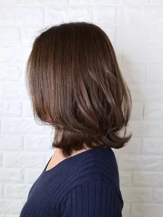 ミディアム カラー エイジングケア特化 美容師✂️山崎竜二のヘアスタイル