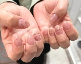 ネイル 0203ムニムサン 💙Harukaのネイルデザイン