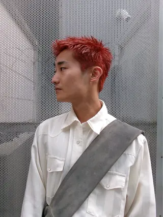 カラー メンズ 透けるカラー 🫧‪かふうのヘアスタイル