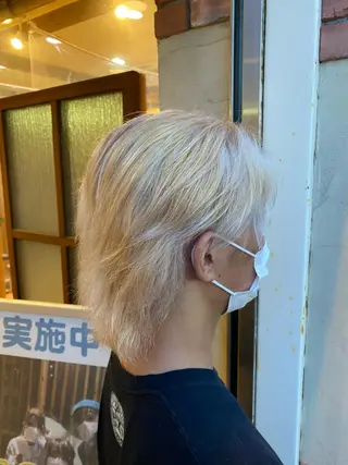 ミディアム カラー パーマ ヘアアレンジ メンズ キッズ ネイル マツエク・マツパ emu所属・🌈髪質改善・美髪矯 正・平野瀬乃🌈のヘアスタイル